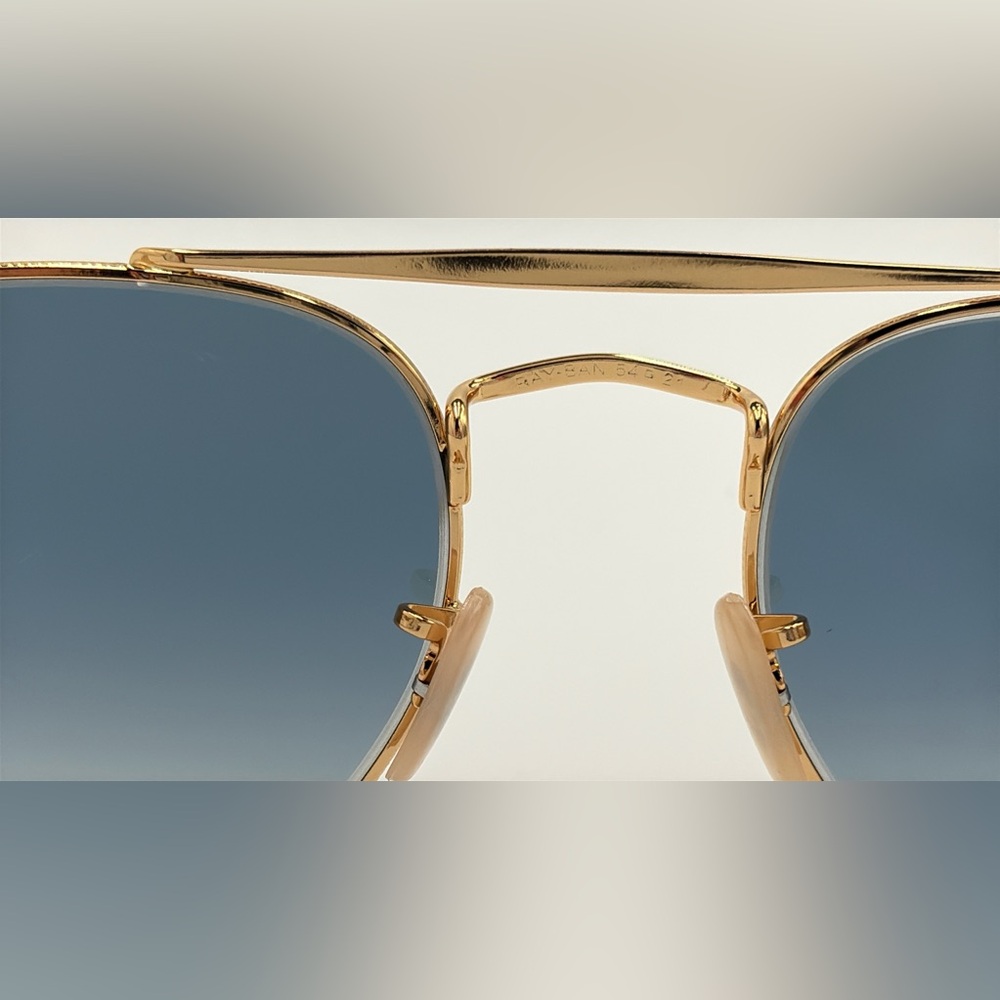 Ray-Ban Rb3648 Marshal Gold Frame with Blue Gradient Lenses 301/3F Arista 54mm - Picture 9 of 14